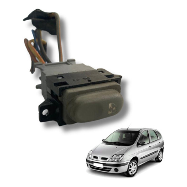 Comando Botão Vidro Traseiro Direito Renault Scenic 01 2010