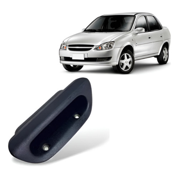 Puxador Porta Traseira Esquerda Corsa Classic 2011 2012 - Preto