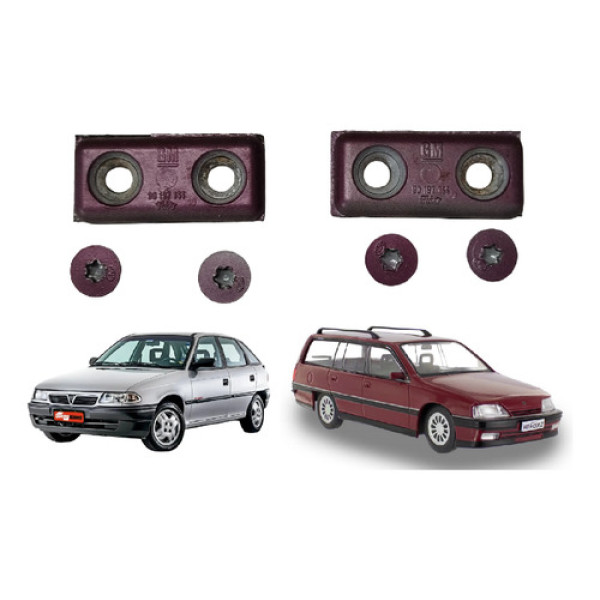 Par Acabamento Dobradiça Tampa Traseira Omega Astra Belga