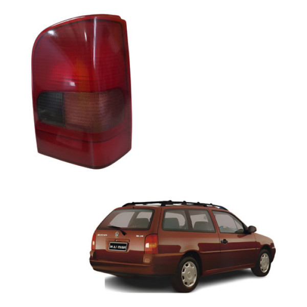 Lanterna Traseira Parati G2 Bola 95 96 97 98 99 Fume Direito - Vermelho