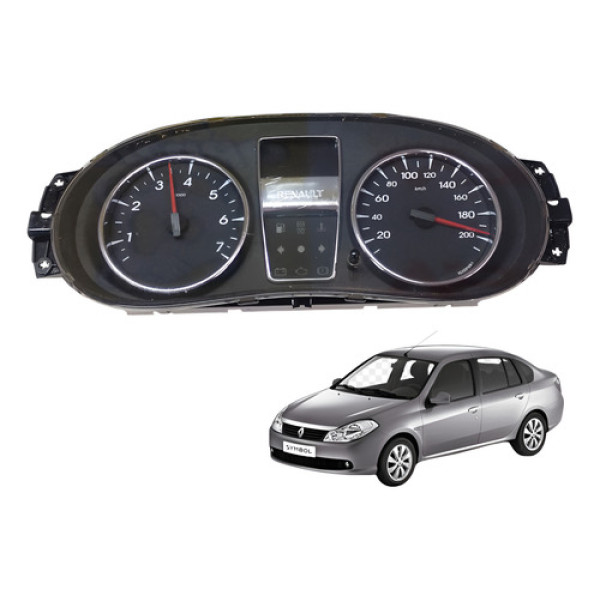 Painel Instrumentos Conta Giro Renault Symbol 2011 2013 Preto