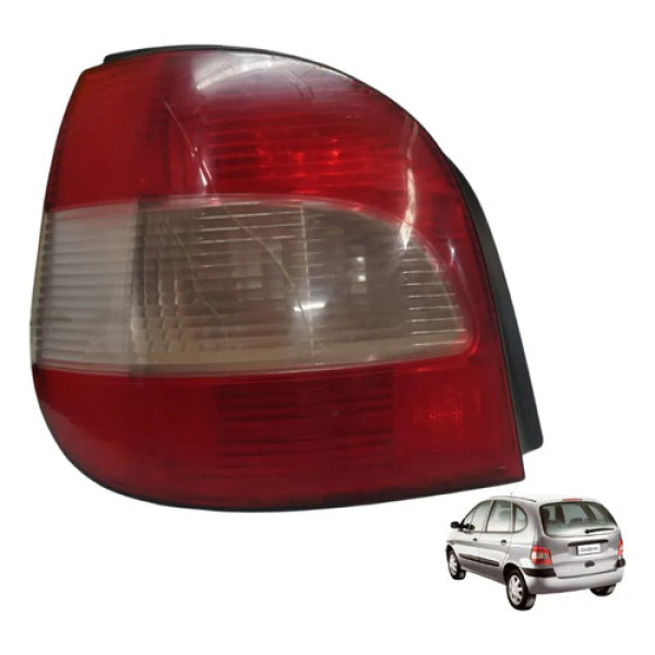 Lanterna Direito Renault Scenic 01/09 C/detalhe Original Esquerdo/motorista Vermelho