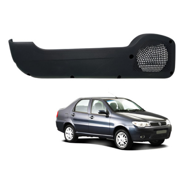 Porta Objeto Porta Esquerda Fiat Siena Palio Adventure 2006 Cinza-escuro