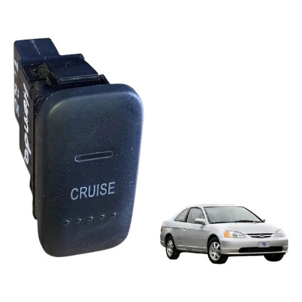 Botão Comando Cruise Honda Civic 2001-2006 M19902 Preto