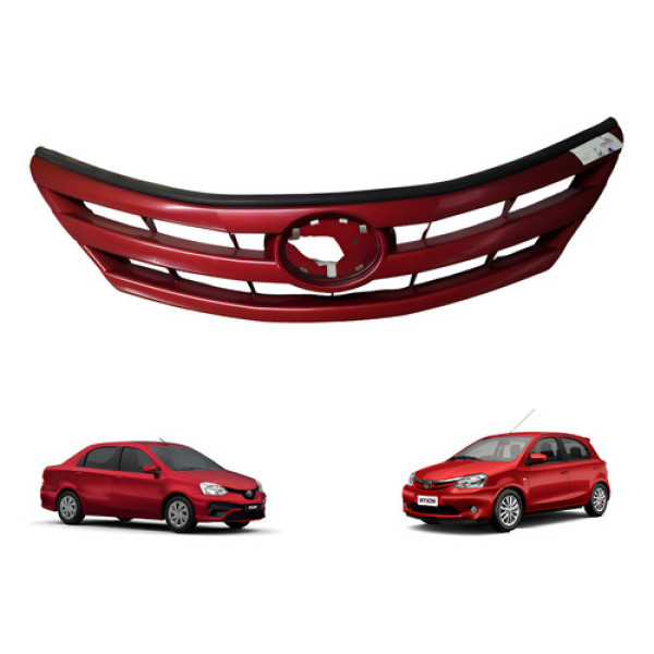 Grade Dianteira Etios 2012 2013 2014 2015 2016 Original Brilhante