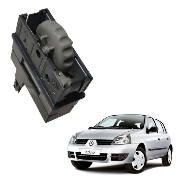 Botao Reostato Luz Painel Renault Clio Scenic 2001 A 2008 Cinza-escuro