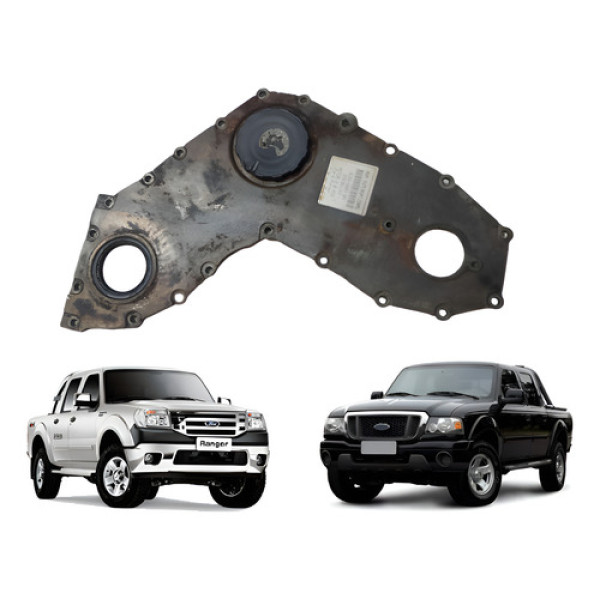 Tampa Frontal Distribuidor Motor Ranger 3.0 2005 2012 Prata