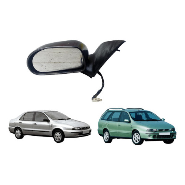 Retrovisor Marea Brava 2000 A 2007 Elétrico Esquerdo