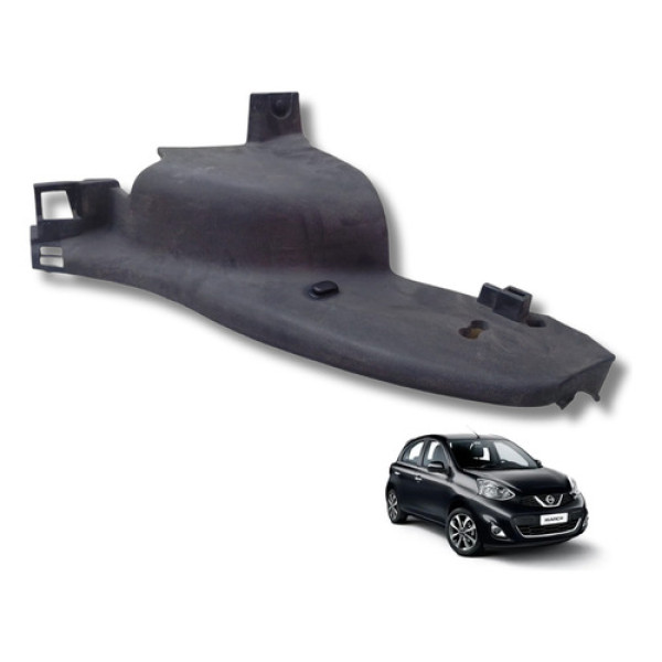 Moldura Soleira Lateral Banco Traseiro Direito March 2011-14 Preto