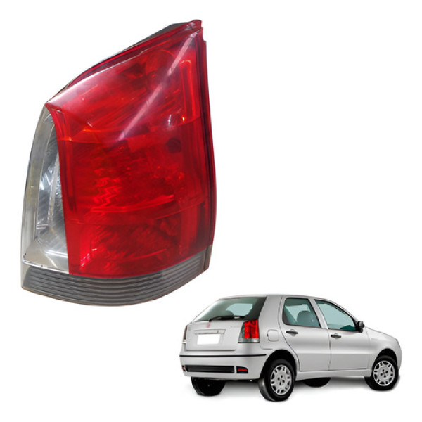Lanterna Traseira Direita Palio G3 2004 2007 2008 2009 2010 Direito/passageiro Vermelho