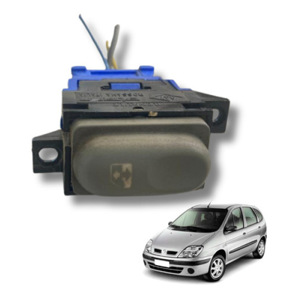 Botao Vidro Painel Scenic Esquerdo 01 A 2010 Original