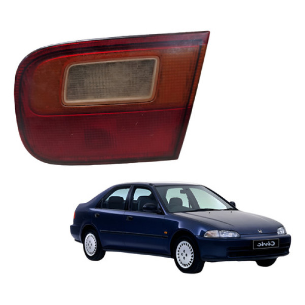 Lanterna Traseira Mala Honda Civic 92 93 94 95 Direito Direito/passageiro Vermelho