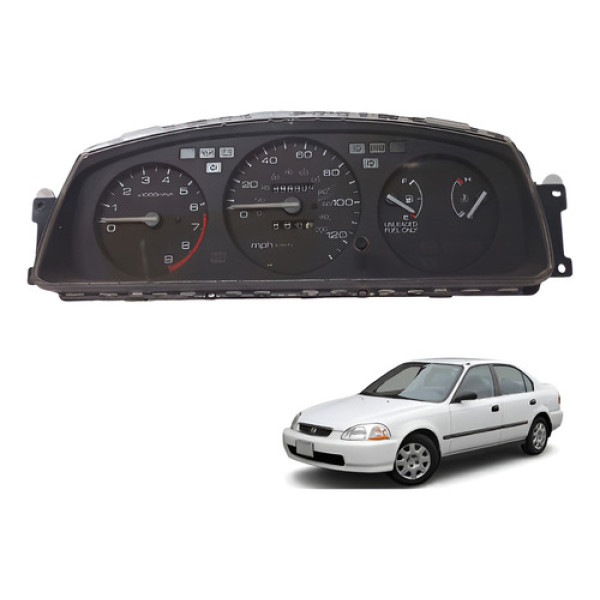 Painel De Instrumento Honda Civic 1.6 16v 1993 A 1995 Preto