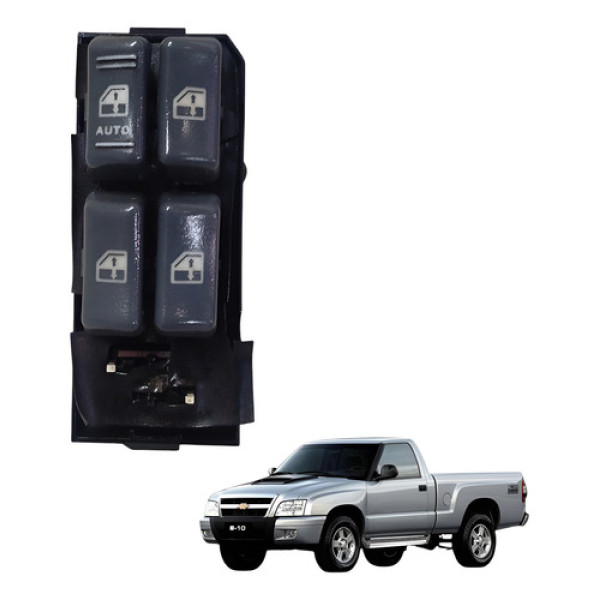Comando Botão Vidro Elétrico Chevrolet S10 Blazer 2001 2011