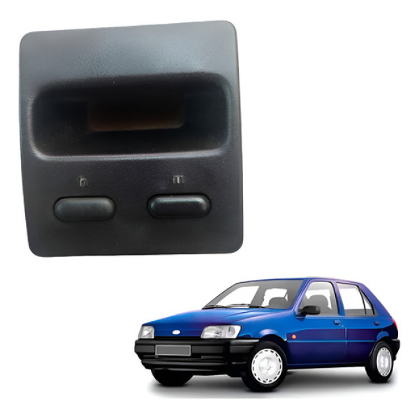 Relógio Digital Hora Fiesta Importado 1994 1995 Original Preto