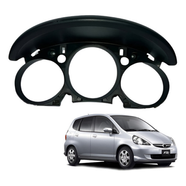 Moldura Painel Instrumentos Honda Fit 2004 2008 Original Preto