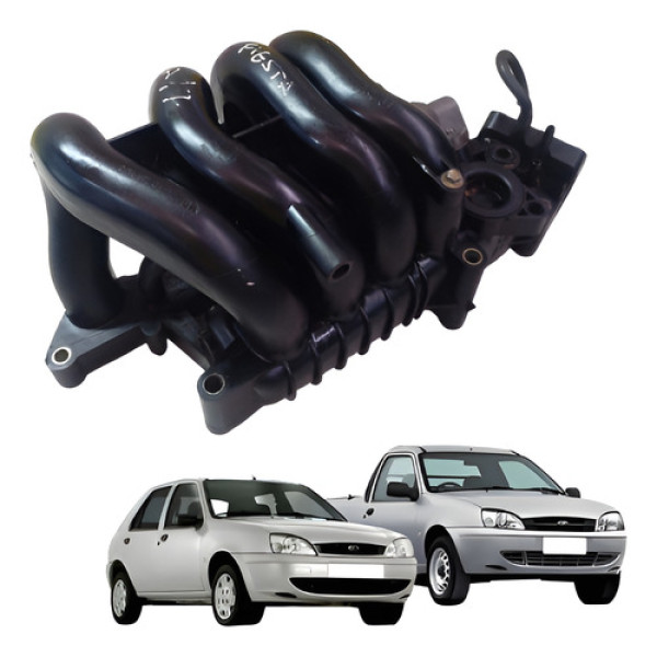 Coletor Admissão Fiesta Courier 1.4 16v Zetec 97mf9424ba