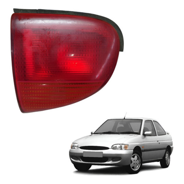 Lanterna Tampa Mala Traseira Esquerda Escort Zetec 97 À 03 Vermelho