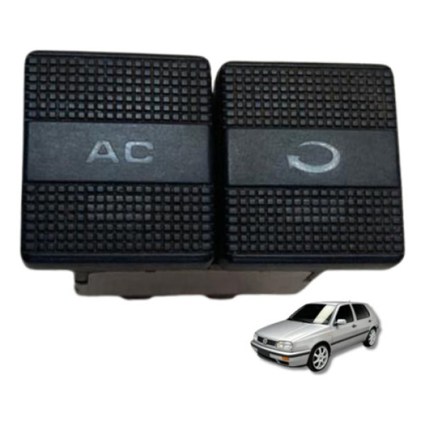 Comando Botão Ar Condicionado Golf 1994 1995 1996 1997 1998 Preto