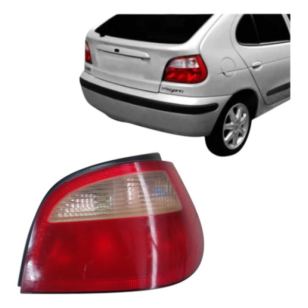Lanterna Traseira Direita Renault Megane Hatch 2000 2004 Direito/passageiro Vermelho