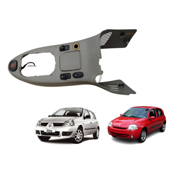 Moldura Console Central Clio 2000 A 2012 Original Completo