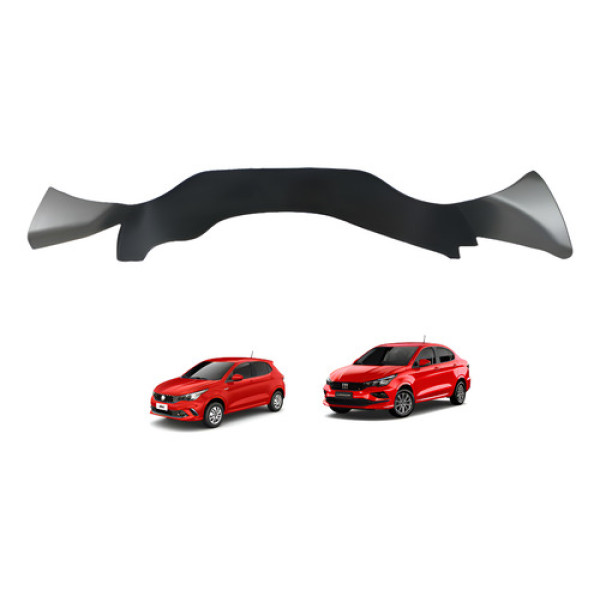 Moldura Acabamento Painel Instrumentos Argo Cronos - Preto