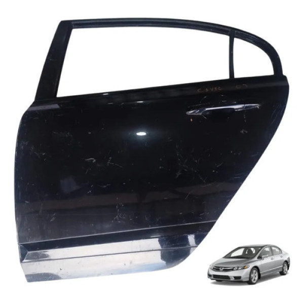 Porta Traseira Esquerda New Civic 2007 2008 A 2011 Traseira Esquerda