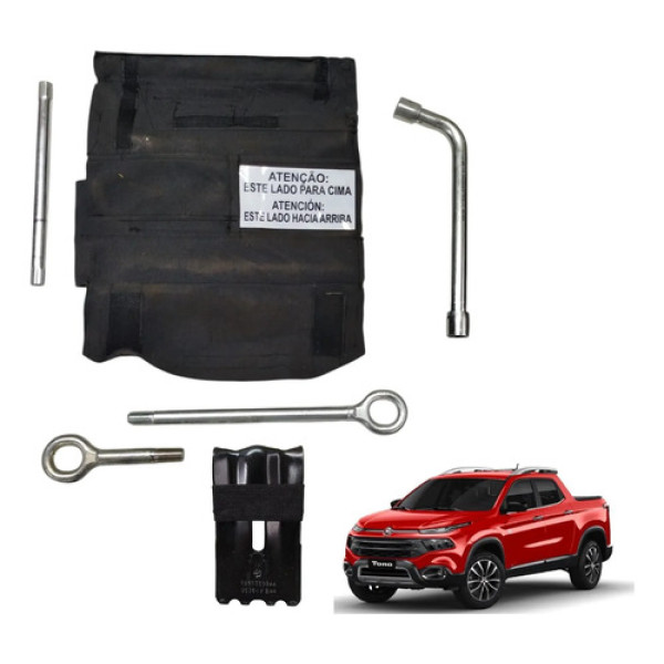 Kit Chave De Roda Pino Reboque Calço Macaco Toro Renegade