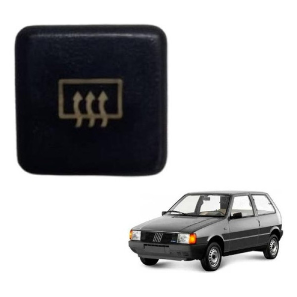 Botão Desembaçador Vidro Fiat Uno Elba Fiorino 85/92