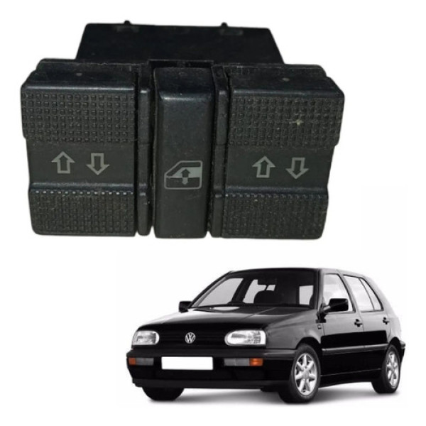 Botão Elétrico Vidro Duplo Golf Gl Mk3 1995 A 2000 Original