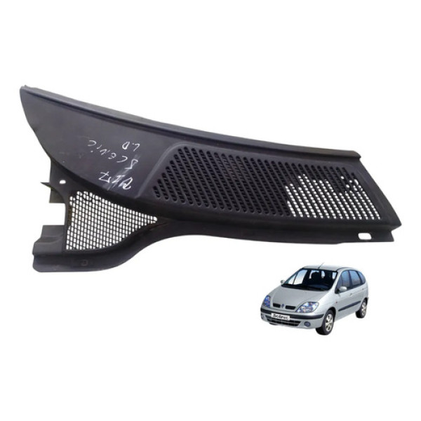 Grade Churasqueira Lado Direito Renault Scenic 2005 2011 Preto Fosco