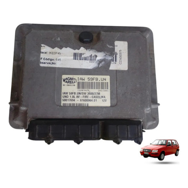Módulo Injeção Fiat Uno 1.0 8v Iaw59fbun 50017694 2000 A 06