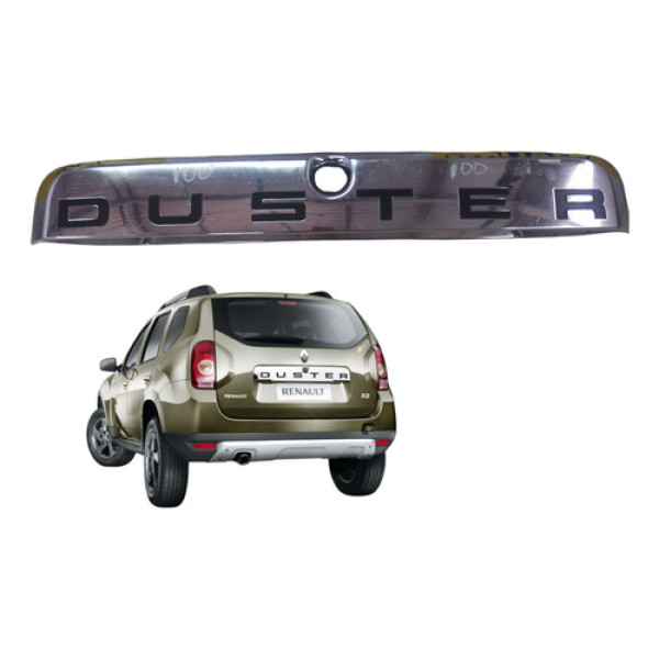 Friso Porta Malas Tampa Traseira Renault Duster 2011 2019 Prateado