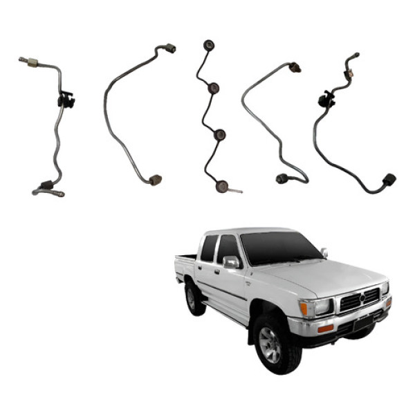 Kit Tubo Combustível Bico Injetor Hilux 2.8 Aspirado Diesel