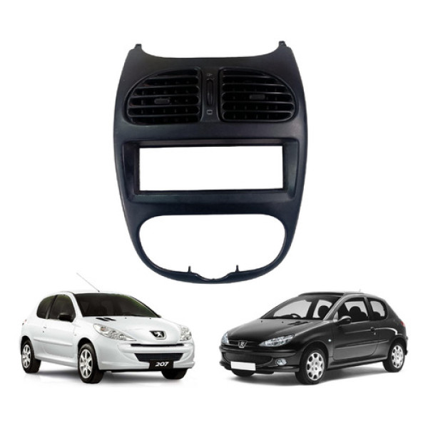 Moldura Painel Central Difusores Peugeot 206 207 98 10