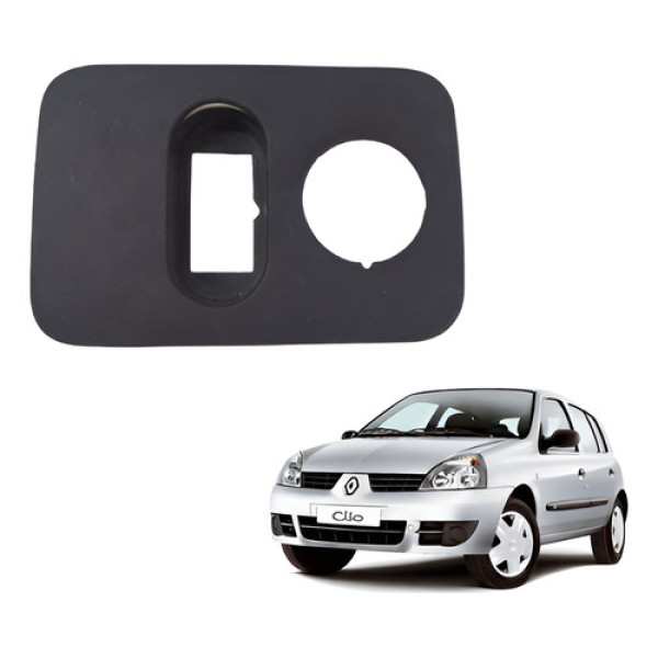 Moldura Botão Regulagem Retrovisor Renault Clio 2003 2012