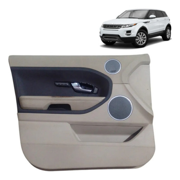 Forro Porta Completo Dianteira Esquerda Evoque 2011 2015 Bege
