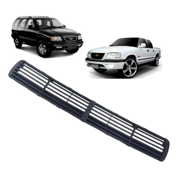 Grade Moldura Painel Chervrolet Chevrolet S10 1995 A 2000 Preto