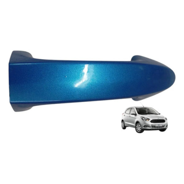 Maçaneta Externa Dianteiro Esquerdo Ford Ka 2014 A 2020 Azul-escuro Dianteira/traseira