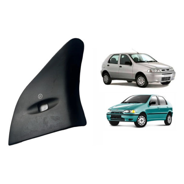 Moldura Botão Reostato Luz Painel Palio Siena 1999 2006 Preto