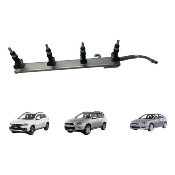 Flauta Com Bico Injetor Lancer Asx Outlander 2.0 2009 A 2019