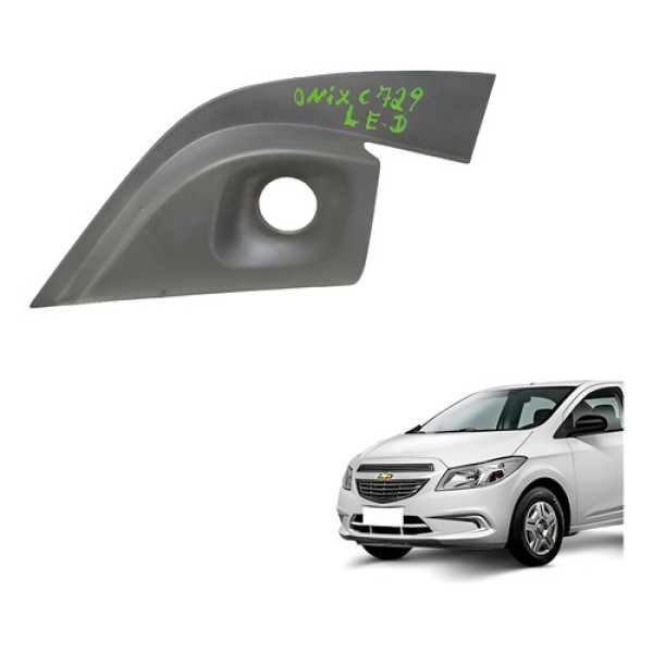 Moldura Acabamento Interno Retrovisor Onix Prisma Esquerdo Preto