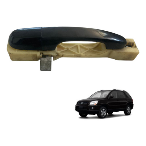 Maçaneta Porta Traseira  Esquerda Kia Sportage 2005/2010 Preto