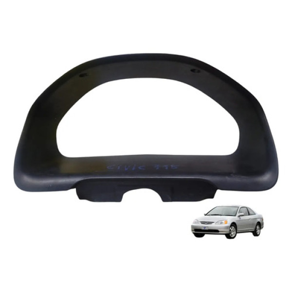 Moldura Painel Instrumentos Honda Civic 2001 A 2006 Preto