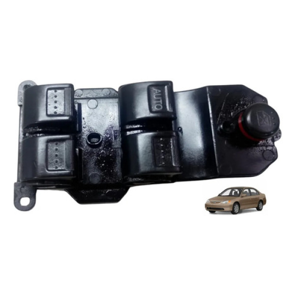 Botão Interruptor Vidro Elétrico Civic 1.7 2001 / 2005