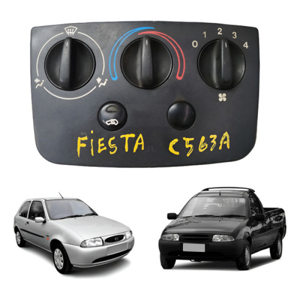 Comando Painel Ar Quente Frio Fiesta Courier 1996 2002