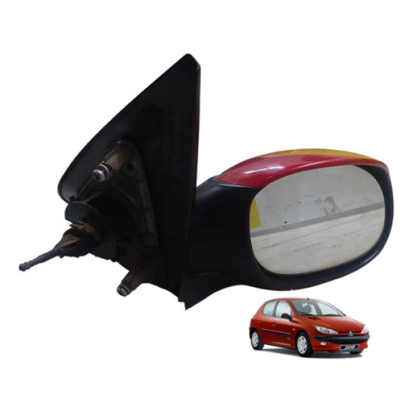 Retrovisor Direito Peugeot 206/207 1999 A 2015 Manual
