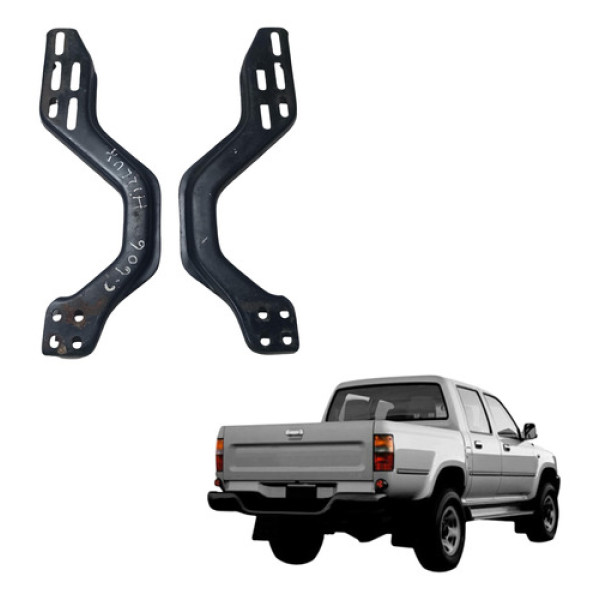 Suporte Parachoque Traseiro Hilux 1992 A 2004 Original Par