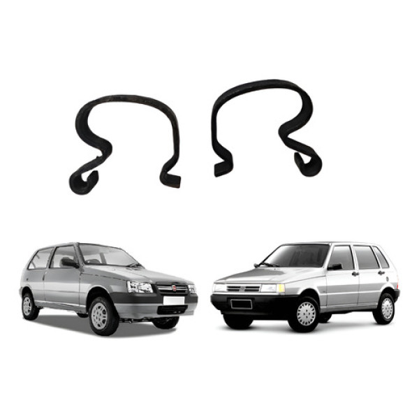 Par Trava Suporte Radiador Fiat Elba Fiorino Premio Uno