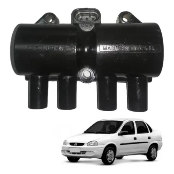 Bobina De Igniçäo 3 Pinos Para Gm Corsa 1.0 8v 1998 A 2005